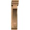 Ekena Millwork Imperial Traditional Rough Sawn Bracket w/ Offset Brace, Western Red Cedar, 6"W x 28"D x 28"H BKT0604X28X28IMP01RWR - alternate 3